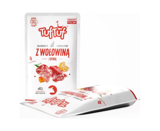 Tuftuf TUF TUF Beef with pumpkin - wet dog food - 500g Suņu barība