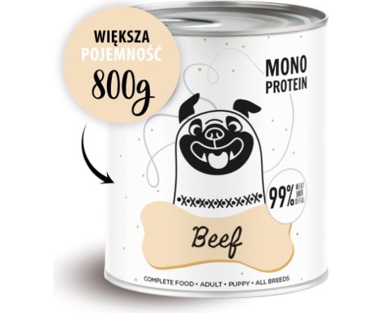 PAKA ZWIERZAKA Pepe Beef - wet dog food - 800g Suņu barība