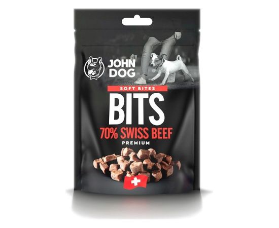 JOHN DOG Soft Bites Bits Beef 70%  - Dog treat - 100g Suņu barība