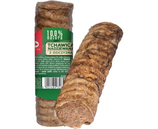 MACED Trachea stuffed with venison - chew for dog - 120g Suņu barība