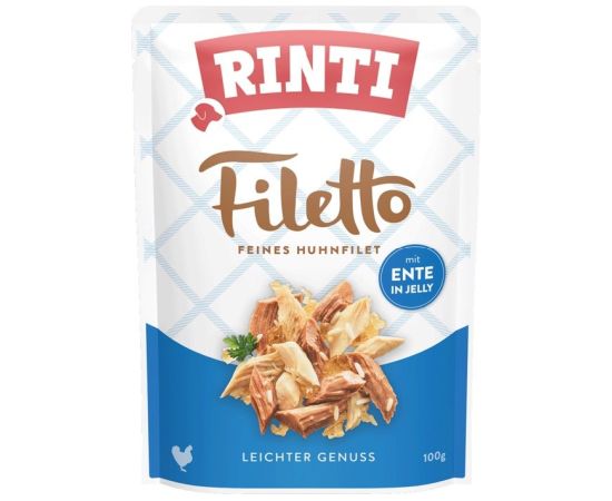 RINTI Filetto Chicken fillet with duck - wet dog food - 100g Suņu barība