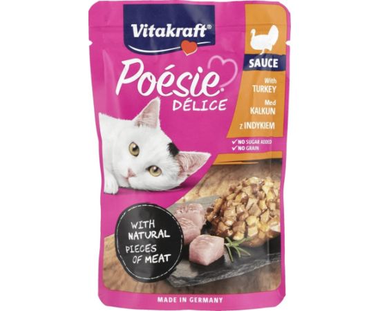 VITAKRAFT POESIE DELICE turkey for cats - wet cat food - 85 g Kaķu konservi