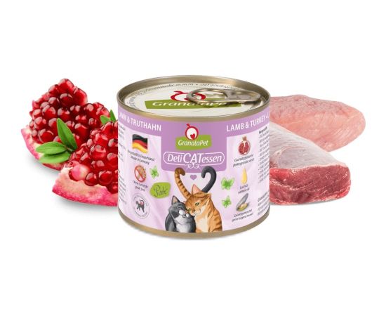 Fox4pets GRANATAPET DeliCATessen Lamb and turkey - wet cat food - 200g Консервы кошек