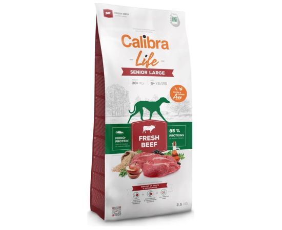 CALIBRA Life Senior Large Fresh Beef - dry dog food - 12kg Suņu barība