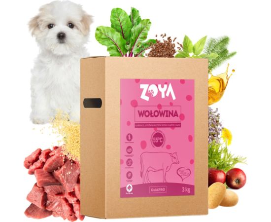 ZOYA ColdPRO Beef - dry dog food - 3kg Suņu barība