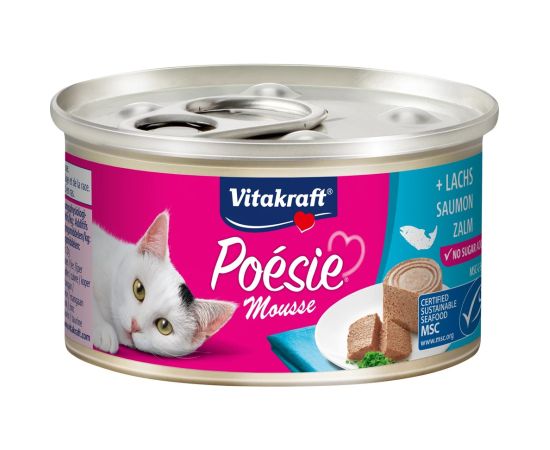 VITAKRAFT POESIE mousse salmon - wet cat food - 85 g Консервы кошек