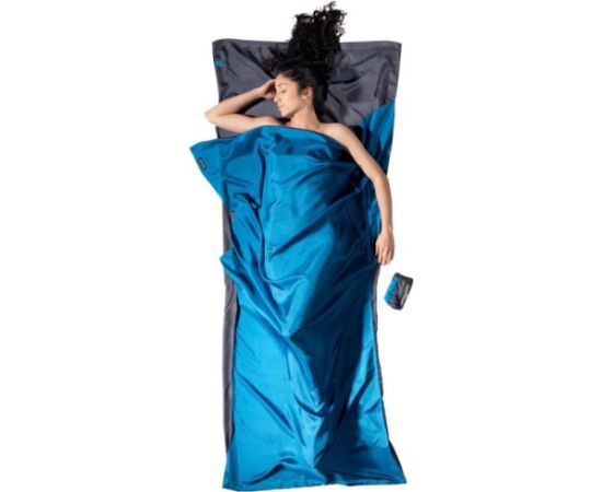 Wkładka do śpiwora Cocoon TravelSheet Silk, rhino/cornflower Спальные мешки