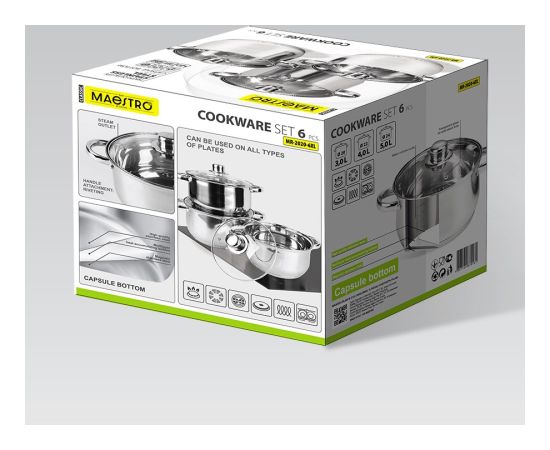 Zestaw garnków 6 el. MR-2020-6XL MAESTRO Pannas