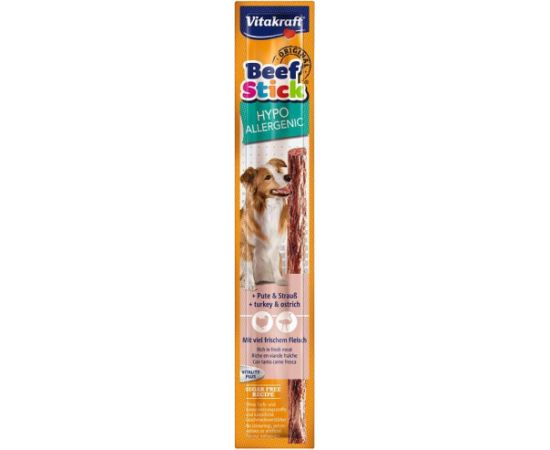 VITAKRAFT Beef Stick Hypoallergenic turkey with ostrich - dog treat - 12 g Suņu barība