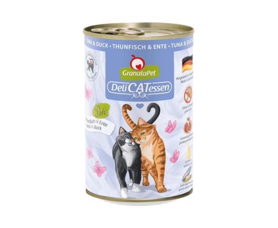 Fox4pets GRANATAPET DeliCATessen Tuna and duck - wet cat food - 400g Kaķu konservi