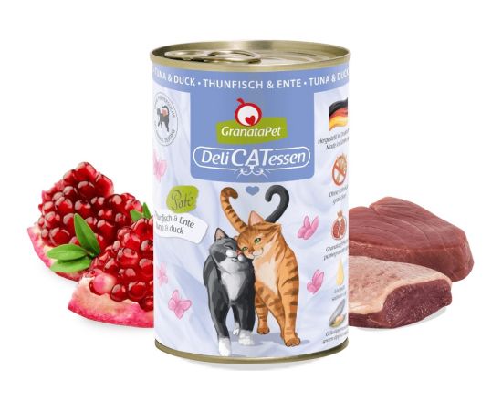 Fox4pets GRANATAPET DeliCATessen Tuna and duck - wet cat food - 400g Kaķu konservi