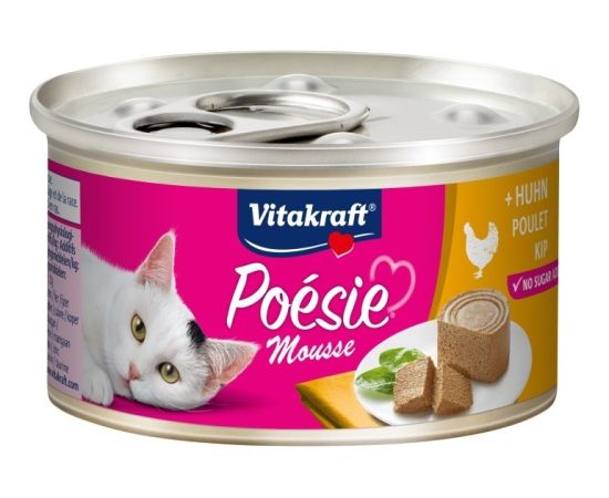 VITAKRAFT POESIE mousse chicken - wet cat food - 85 g Консервы кошек