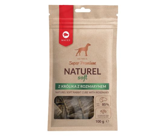MACED Super Premium Naturel Soft Rabbit with rosemary - Dog treat - 100g Suņu barība