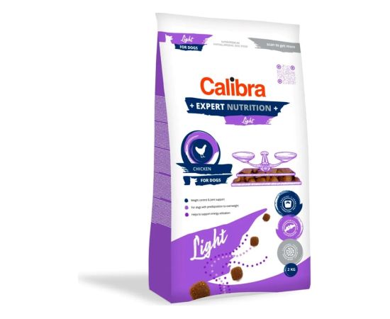 CALIBRA Dog Expert Nutrition Light - dry dog food - 2kg Suņu barība