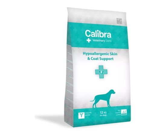 CALIBRA Veterinary Diets Dog Hypoallergenic Skin&Coat - dry dog food - 12kg Suņu barība