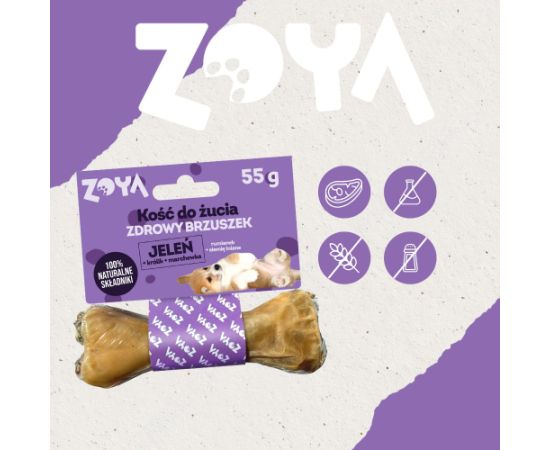 ZOYA Chewing bone Deer - dog treat - 55g Suņu barība