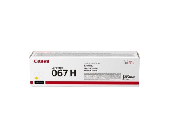 Canon CRG 067H (5103C002) Toner Cartridge, Yellow (SPEC) Lāzerprinteru izejmateriāli