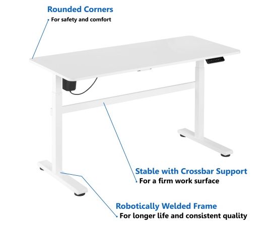 Adjustable Height Table Up Up Balder White (SPEC) Jaunumi -Dārzam