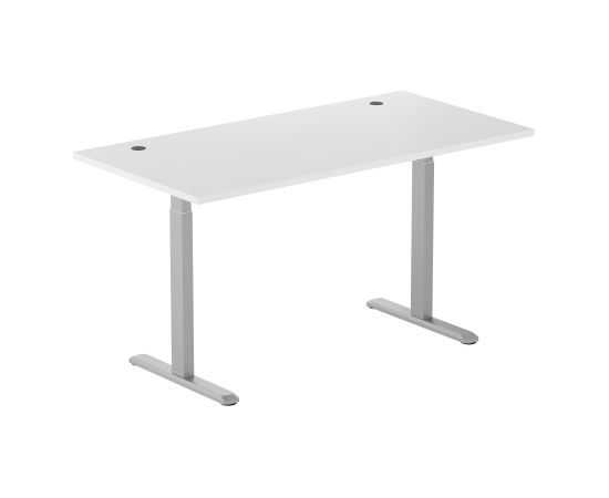Adjustable Height Table Up Up Bjorn Gray, Table top M White Biroja galdi