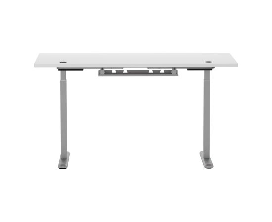 Adjustable Height Table Up Up Bjorn Gray, Table top M White Biroja galdi