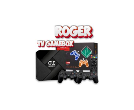 Spēļu konsole RoGer TV + Game Box G5 Retro 64GB Игровые приставки