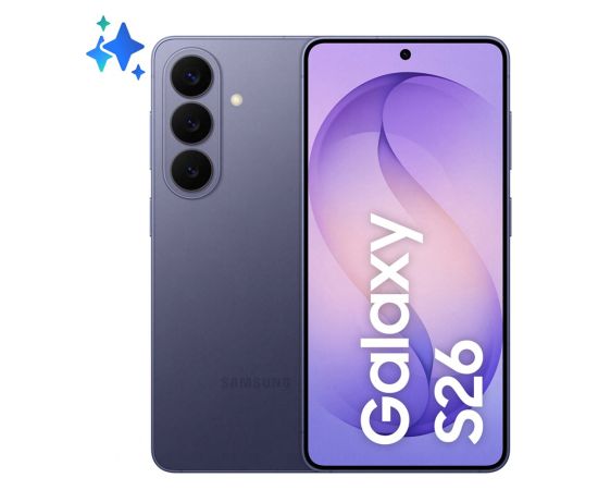 Samsung Galaxy S26 16 cm (6.3") Dual SIM Android 16.0 5G USB Type-C 12 GB 512 GB 4300 mAh Violet Mobilie telefoni