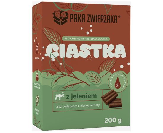 Paka Zwierzaka Jeleń zielona herbata przysmak 200g Suņu barība