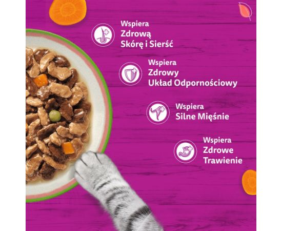 Whiskas Tasty mix wybór szefa kuchni w sosie mokra karma dla kota 40x85g Kaķu konservi