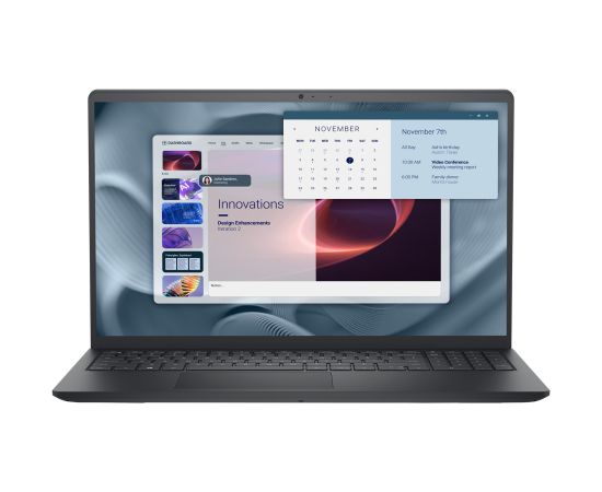 Dell Pro 15 Essential PV15250 Core 3 100U 15.6"FHD 120Hz 250nits AG  8GB DDR5 4400 SSD512 Intel UHD Graphics FgrPr WLAN+BT BcklKb W11Pro + Dell mysz MS116 Czarna3Y Pro Support Carbon Black Ноутбуки
