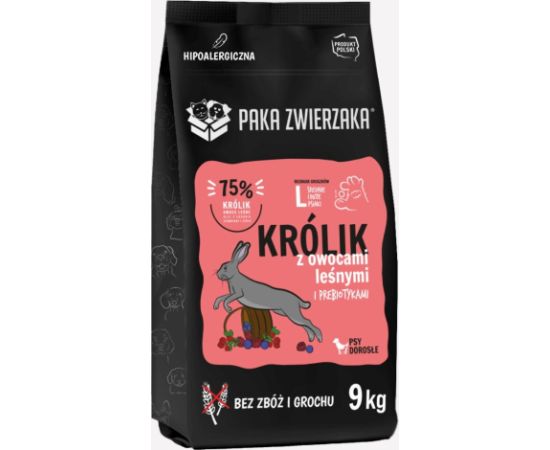 Paka Zwierzaka Królik z owocami leśnymi „L” 9kg Suņu barība