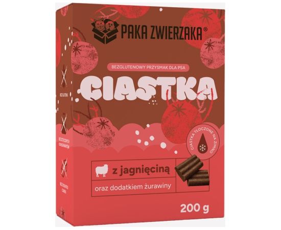 Paka Zwierzaka Jagnięcina z żurawiną przysmak 200g Suņu barība