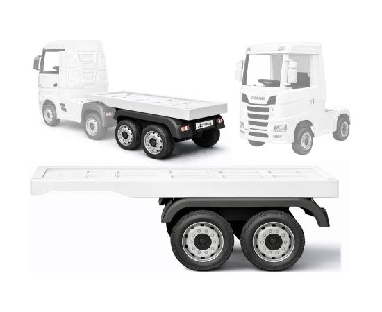 Lean Cars White Mercedes Scania Actros HL358 battery semi-trailer Новости - Детские товары