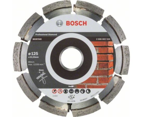 Dimanta griešanas disks Bosch EXPERT FOR MORTAR; 125 mm Различные диски