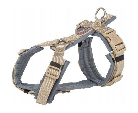Trixie Premium trekking, szelki, dla psa, piaskowe/grafit, S: 36–44 cm/15 mm Citas preces