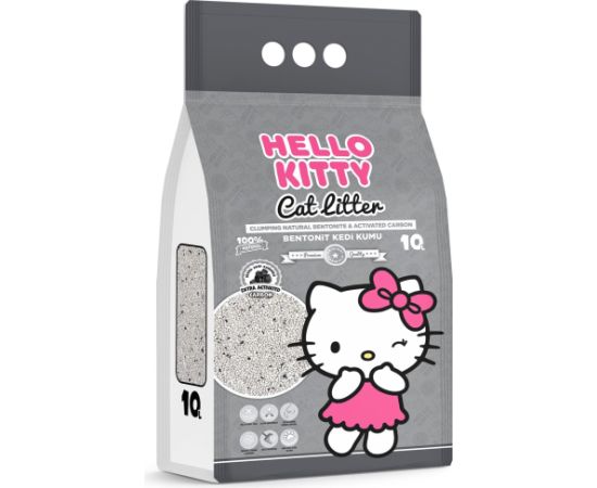 Żwirek dla kota HelloKitty Hello Kitty, żwirek bentonit dla kota, z węglem aktywnym 10L Kaķu pakaiši