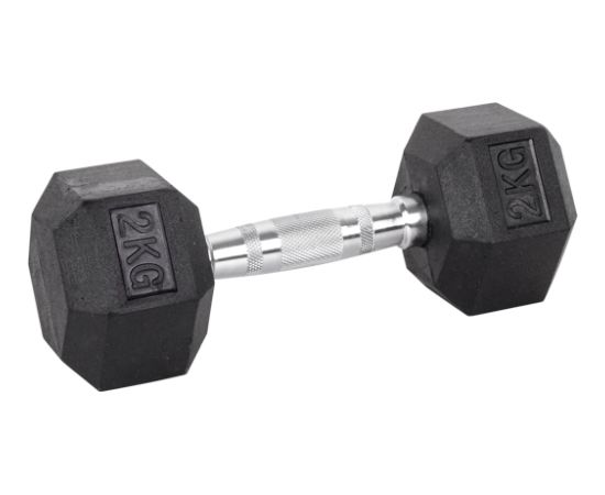 Sešstūra hanteles inSPORTline Hexsteel 2 kg Svaru ripas un stieņi