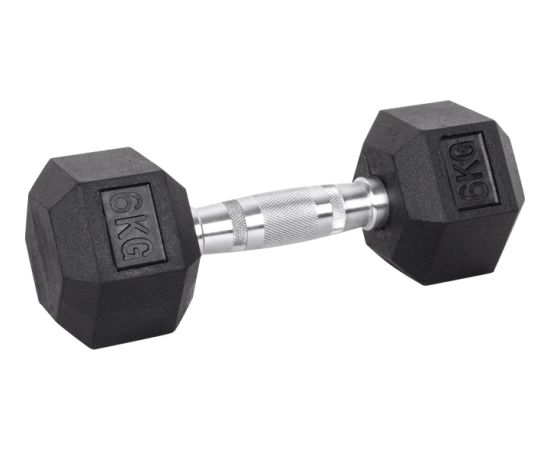 Sešstūra hanteles inSPORTline Hexsteel 6 kg Svaru ripas un stieņi