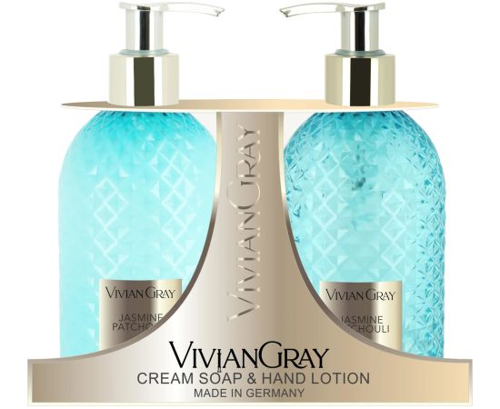 Set Vivian Gray: Gemstone, Jasmine & Patchouli, Cleansing, Liquid Soap, 300 ml + Gemstone, Jasmine & Patchouli, Hydrating, Hand Lotion, 300 ml Парфюмерные наборы