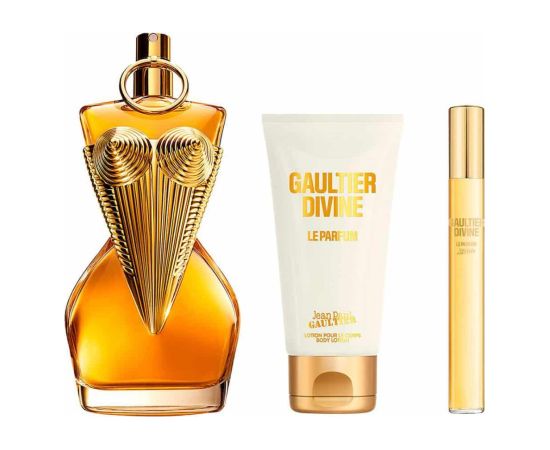Set Jean Paul Gaultier: Divine Le Parfum, Eau De Parfum, For Women, 100 ml + Divine Le Parfum, Eau De Parfum, For Women, 10 ml + Divine Le Parfum, Daily, Body Lotion, Body, 75 ml Dāvanu komplekti