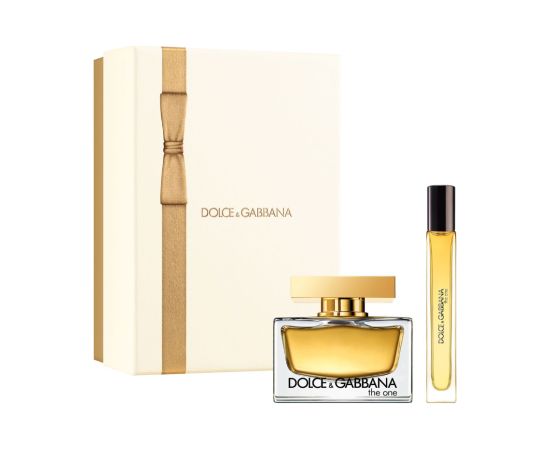 Set Dolce & Gabbana: The One, Eau De Parfum, For Women, 75 ml + The One, Eau De Parfum, For Women, 10 ml Dāvanu komplekti