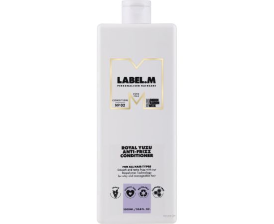 Label.M, Royal Yuzu, Hair Conditioner, Anti-Frizz, 1000 ml Matu kopšana
