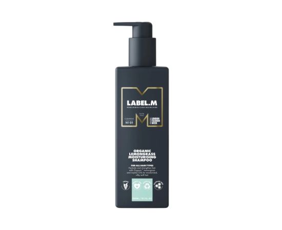 Label.M, Organic LemonGrass, Organic, Hair Shampoo, For Hydration, 300 ml Šampūni