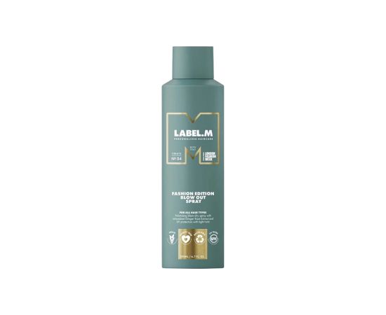 Label.M, Fashion Edition Blow Out, Hair Spray, Volume; Heat & UV Protection, Light, 200 ml Matu kopšana