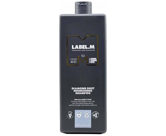 Label.M, Diamond Dust, Hair Shampoo, Nourishing, 1000 ml Šampūni