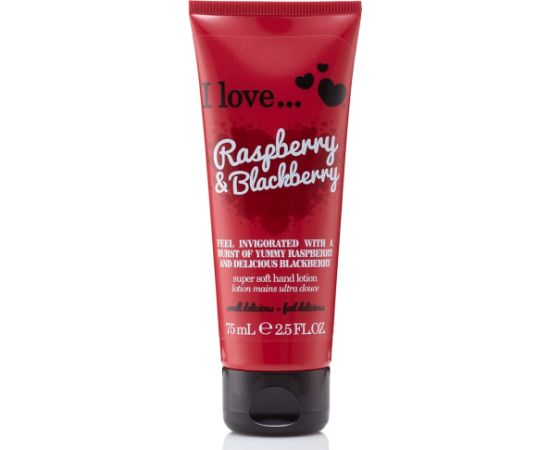 I Love, Raspberry & Blackberry, Hydrating, Hand Lotion, 75 ml Ķermeņa kosmētika