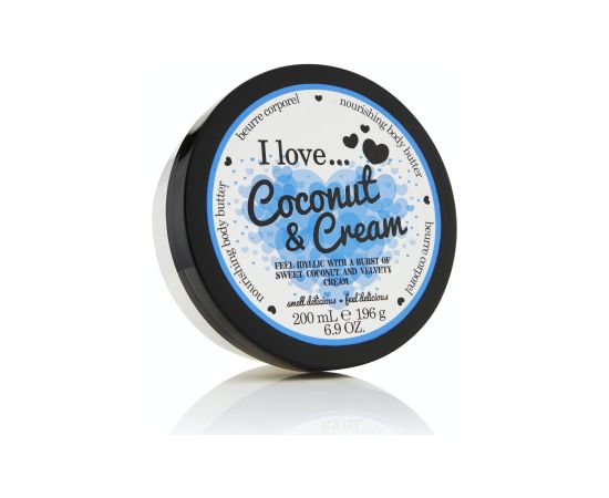 I Love, Coconut & Cream, Hydrating, Body Butter, 200 ml Ķermeņa kosmētika