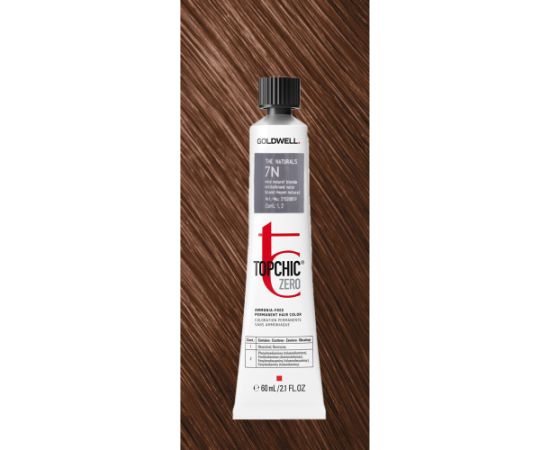Goldwell, TopChic Zero, Permanent Hair Dye, 7N Natural Blonde, 60 ml Matu kopšana