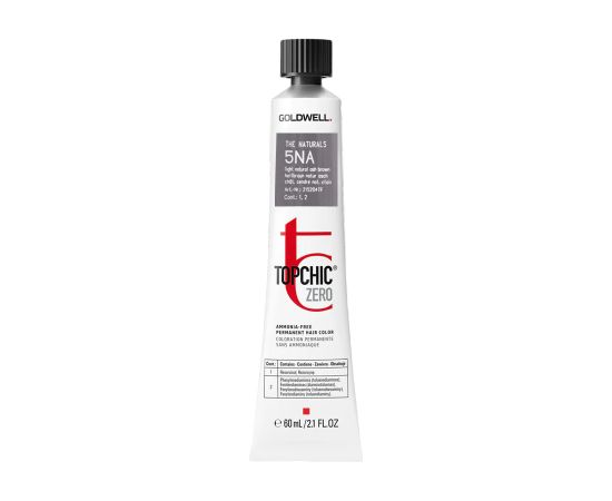 Goldwell, TopChic Zero, Permanent Hair Dye, 5NA Light Natural Ash Brown, 60 ml Matu kopšana