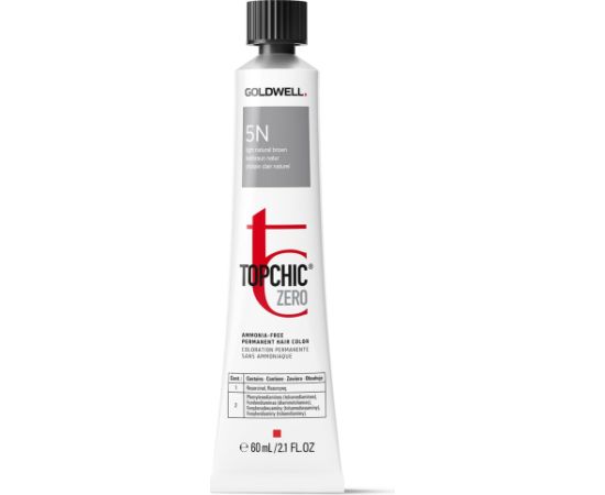 Goldwell, TopChic Zero, Permanent Hair Dye, 5N Light Natural Brown, 60 ml Matu kopšana
