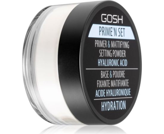 Gosh, Prime'N Set, Vegan, Primer & Setting Powder, Loose Setting Powder, 002, Banana, 7 g Dekoratīvā kosmētika